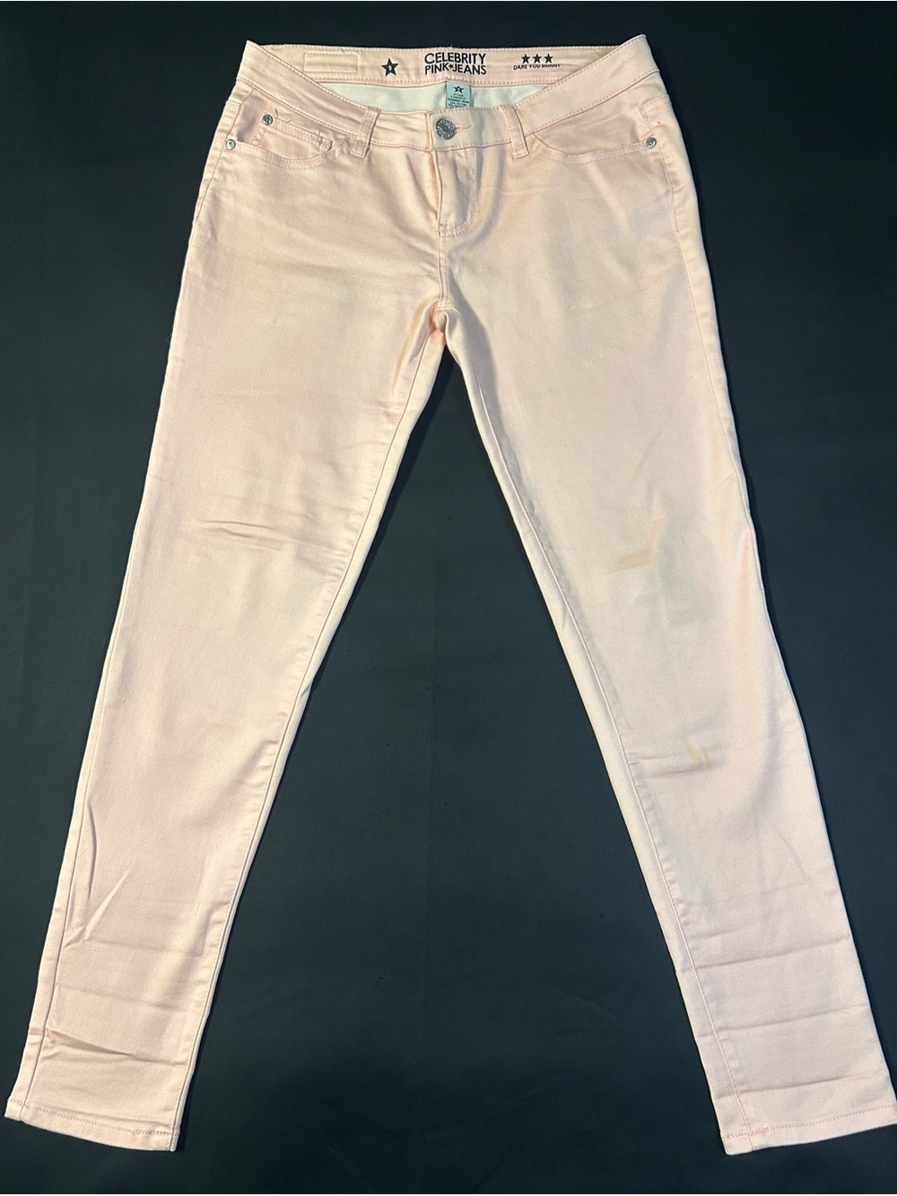 Celebrity Pink Pale Pink Skinny Jeans size 9